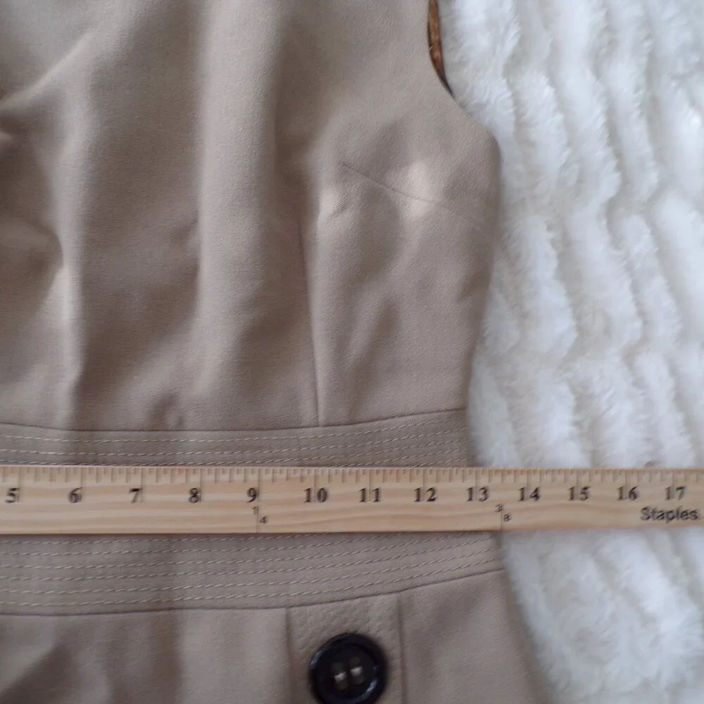NWOT Dolce & Gabbana tan neutral wool mini y2k dress 40/S